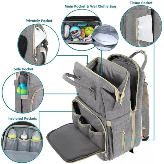 Bambino ™ Diaper Bag with Portable Crib